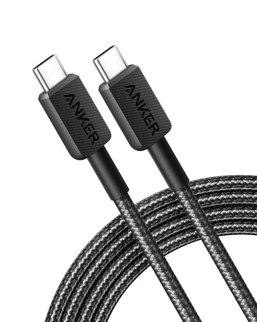 a81f6011_td01_v1 USB-C to USB-C cable, 140W, made from bio-based materials (1.8 m / 6 ft) – Blac - الصورة 1
